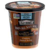 Old Home Peanut Butter, Creamy, 100% All Natural, 24 Ounce