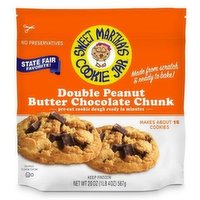 Sweet Martha's Cookie Jar Double Peanut Butter Chocolate Chunk Cookie Dough, 20 Ounce