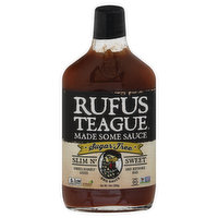Rufus Teague BBQ Sauce, Sugar-Free, Slim N' Sweet, 13 Ounce