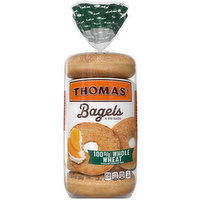 Thomas' Thomas' 100% Whole Wheat Bagels, 6 count, 20 oz, 20 Ounce