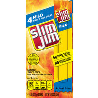 Slim Jim Smoked Snack Stick, Mild, 4 Each