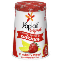 Yoplait Original Yogurt, Low Fat, Strawberry Mango, 6 Ounce