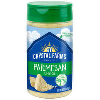 Crystal Farms  100% Grated Parmesan Cheese, 8 Ounce