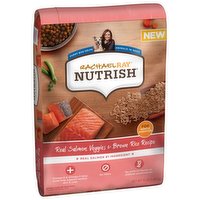 Rachael Ray Nutrish Food for Adult Dogs, Real Salmon, Veggies & Brown Rice Recipe, 13 Pound