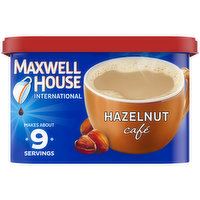 Maxwell House International Hazelnut Cafe-Style Instant Coffee Beverage Mix, 9 Ounce