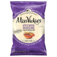 Miss Vickie's Potato Chips, Applewood Smoked BBQ, Kettle Cooked, 8 Ounce