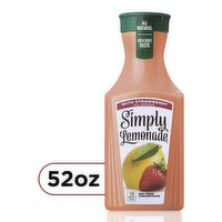 Simply Simply Lemonade with Strawberry  Lemonade With Strawberry, All Natural Non-Gmo, 1 Each