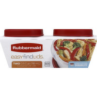 Rubbermaid Containers, 0.5 Cups, 2 Each