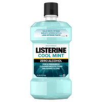 Listerine Mouthwash, Cool Mint, Zero Alcohol, 50.7 Fluid ounce