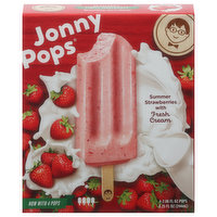 Jonny Pops Ice Pops, Summer Strawberries, 4 Each