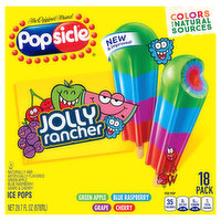 Popsicle Ice Pops, Jolly Rancher, 18 Each