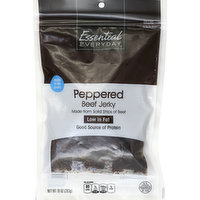 Essential Everyday Beef Jerky, Peppered, 10 Ounce
