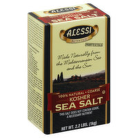Alessi Sea Salt, Kosher, Coarse, 2.2 Pound