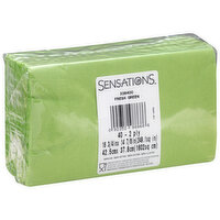 Sensations Napkins, Fresh Green, 2 Ply, 40 Each