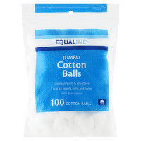 Equaline Cotton Balls, Jumbo, 100 Each