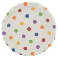 Celebrations Plates, Dots & Stripes Multicolor, 6.875 Inch, 8 Each