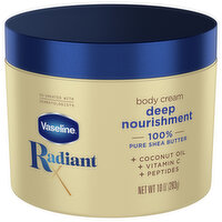 Vaseline Radiant Body Cream, Deep Nourishment, 10 Ounce