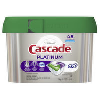 Cascade Cascade Platinum + Oxi Dishwasher Pods, 48 Count, 48 Each