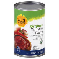 Wild Harvest Tomato Paste, Organic, 6 Ounce