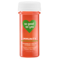 So Good So You Probiotic Juice Shot, Watermelon Strawberry, Immunity, 1.7 Fluid ounce