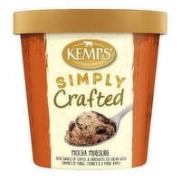 Kemps Ice Cream, Simply Crafted, Mocha Mudslide, Pint, 16 Fluid ounce