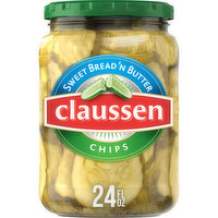 Claussen Sweet Bread 'N Butter Pickle Chips, 24 Fluid ounce
