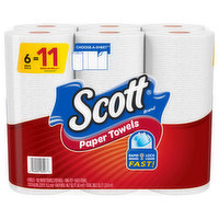 Scott Paper Towels, One-Ply, 6 Each