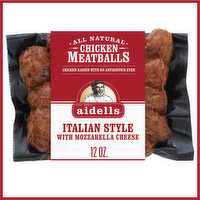 Aidells Aidells® Chicken Meatballs, Italian Style with Mozzarella Cheese, 12 oz., 12 Ounce