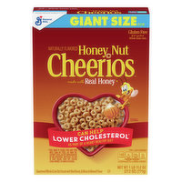 Cheerios Cereal, Whole Grain Oat, Honey Nut, Giant Size, 27.2 Ounce