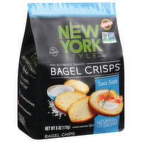 New York Style Bagel Crisps, Sea Salt, 6 Ounce