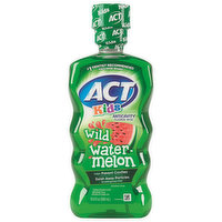 ACT Kids Flouride Rinse, Alcohol Free, Anticavity, Wild Watermelon, 16.9 Ounce