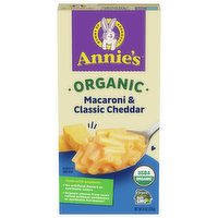 Annie's Macaroni & Classic Cheddar, Organic, 6 Ounce