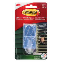 COMMAND Window Hook, Outdoor, Large, 1 Each