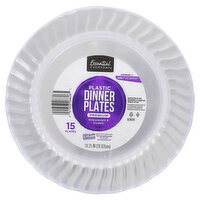 Essential Everyday Dinner Plates, Plastic, 10.25 Inch, 15 Each