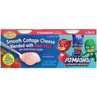 Kemps PJ Masks Strawberry Smooth Cottage Cheese 4Ct/4Oz, 16 Ounce