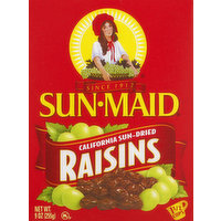 Sun Maid Raisins, Califorinia Sun-Dried, 9 Ounce