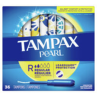 Tampax Pearl Tampax Pearl Tampons, Regular 36 Ct