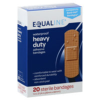 Equaline Adhesive Bandages,Heavy Duty, Waterproof, 20 Each