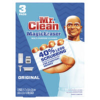 Mr. Clean Mr. Clean Original Magic Eraser Scrubber, Cleaning Pad, 3 count, 3 Each