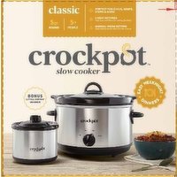 Crock Pot Slow Cooker with Dip Cooker, 5qt, 1 Each