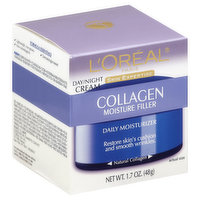 L'Oreal Day/Night Cream, Collagen Moisture Filler, 1.7 Ounce