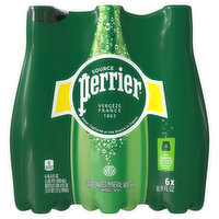 Perrier Mineral Water, Carbonated, 6 Each