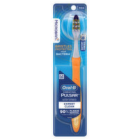 Oral-B Pulsar Vibrating Pulsar Battery Toothbrush with Microban, Plaque Remover for Teeth, Medium, 1 Count, 1 Each