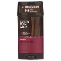 Every Man Jack Deodorant, Aluminum Free, Crimson Oak, 3 Ounce