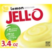 Jell-O Lemon Instant Pudding & Pie Filling Mix, 3.4 Ounce