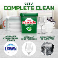 Cascade Complete ActionPacs, Dishwasher Detergent Pods, Fresh, 18 Count, 18 Each