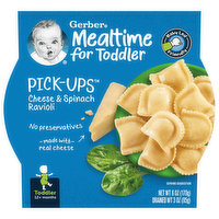 Gerber Mealtime for Toddler Ravioli, Cheese & Spinach, Toddler (12+ Months), 6 Ounce