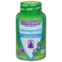 Vitafusion Ashwagandha, Gummies, Natural Blueberry Flavor, 60 Each