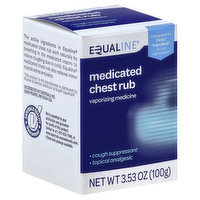 Equaline Chest Rub, Medicated, 3.53 Ounce