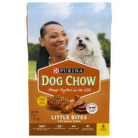 Dog Chow Dog Food, Little Bites, with Real Chicken & Beef, Small, 4 Pound